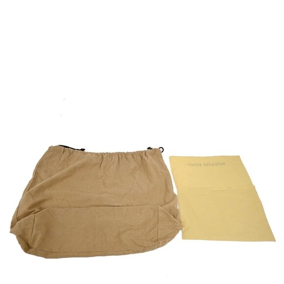 LOUIS VUITTON Logo 10 Set Dust Bag Drawstring Canvas Cotton Beige Brown - Picture 4 of 16